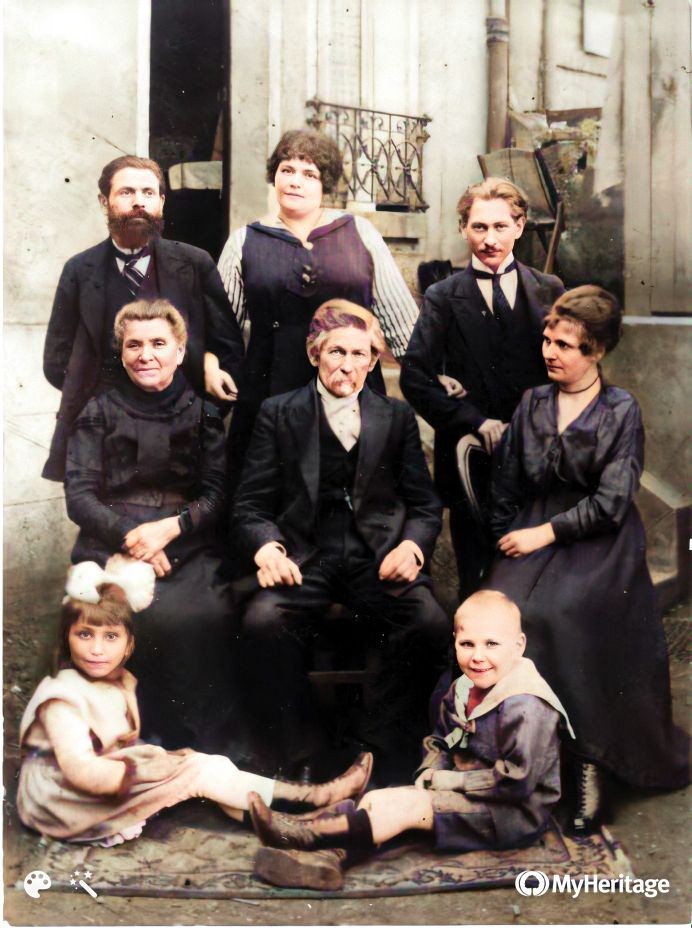 Photo de la famille Parent en 1914 à Maisons-Alfort (94)